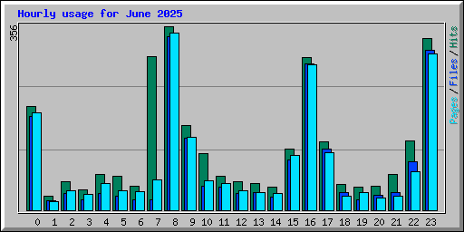 Hourly usage for June 2025
