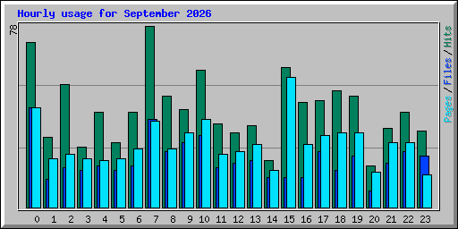 Hourly usage for September 2026